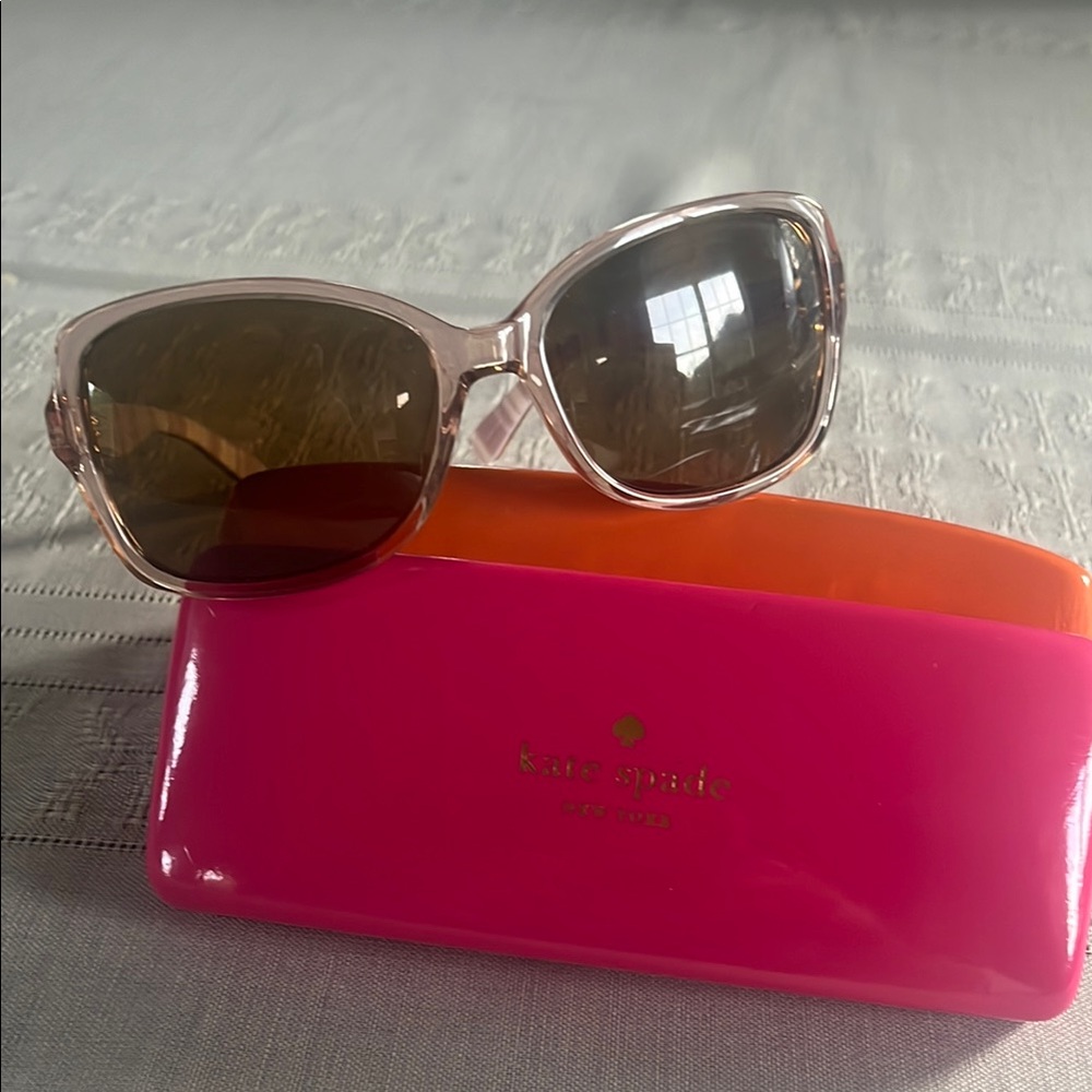 Kate Spade Pink and Brown Sunglasses with Elegant Style